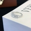 Goldstones Jewelry Wholesale Radiant Lab Diamond Half Eternity Ring 18K White Gold Fine Jewelry Rings for Women Girls 5
