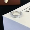 Lab Diamond Rings Jewelry Women 18K White Gold Half Emerald Cut White Lab Diamond Tennis Ring 2