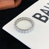 Classic Moissanite Ring Eternity Wedding Bands Engagement Oval Diamond S925 Sterling Silver Stackable Rings Jewelry for Women 2