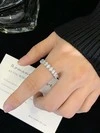 Classic Moissanite Ring Eternity Wedding Bands Engagement Oval Diamond S925 Sterling Silver Stackable Rings Jewelry for Women 6