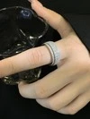 Custom-Designed Hip-Hop Iced-out Sterling Silver 925 Men′s High-End Rotary Jewelry Moissanite and Diamond Ring 3