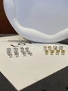 Latest 0.5CT-1.0CT Four-Claw Round Diamond Stud Earrings Gold Plate S925 Moissanite Diamond Stud Earrings 4