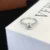 18K Real Gold Round Lab Grown Diamond 1.08ct Solitaire Halo Custom Jewelry Women Wedding Engagement Rings 2