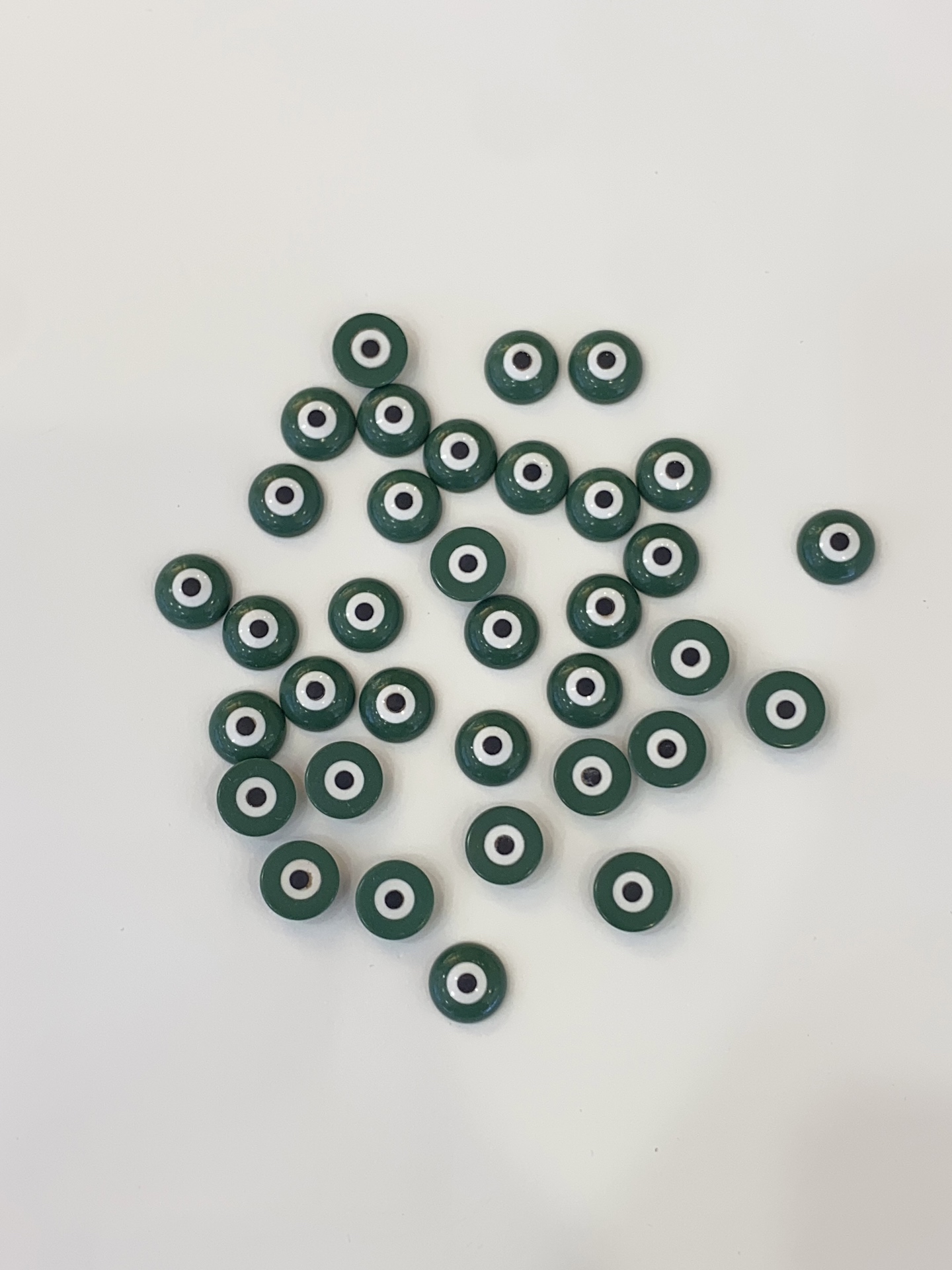 Round Shape Loose Mother of Pearl Devil Eye Shell Beads for Jewelry Making 4
