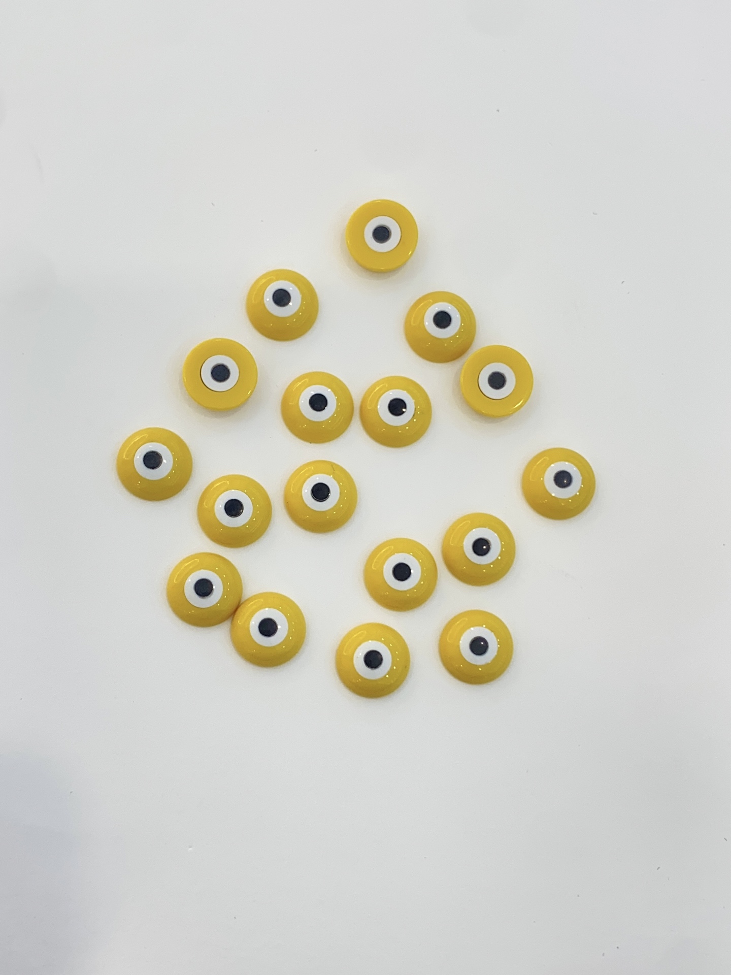 Round Shape Loose Mother of Pearl Devil Eye Shell Beads for Jewelry Making 3