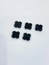 20mm Top Quality Natura White MOP Tiger Eye Turquoise blue Black Red Agate Lucky Four Leaf Clover Loose Bead for DIY Jewelry 9