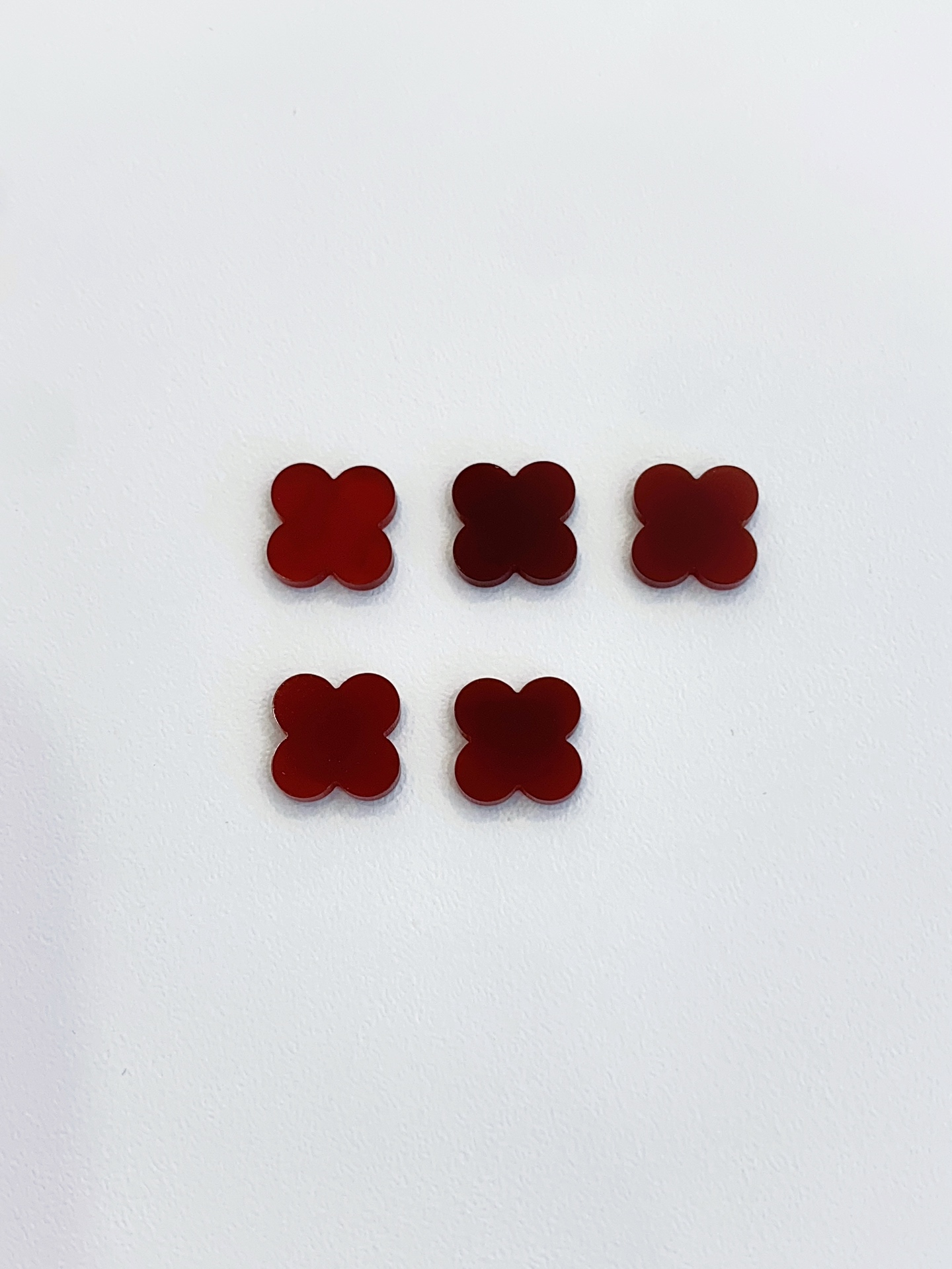 20mm Top Quality Natura White MOP Tiger Eye Turquoise blue Black Red Agate Lucky Four Leaf Clover Loose Bead for DIY Jewelry 6