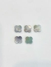 20mm Top Quality Natura White MOP Tiger Eye Turquoise blue Black Red Agate Lucky Four Leaf Clover Loose Bead for DIY Jewelry 5