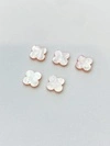 20mm Top Quality Natura White MOP Tiger Eye Turquoise blue Black Red Agate Lucky Four Leaf Clover Loose Bead for DIY Jewelry 4