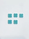 20mm Top Quality Natura White MOP Tiger Eye Turquoise blue Black Red Agate Lucky Four Leaf Clover Loose Bead for DIY Jewelry 3