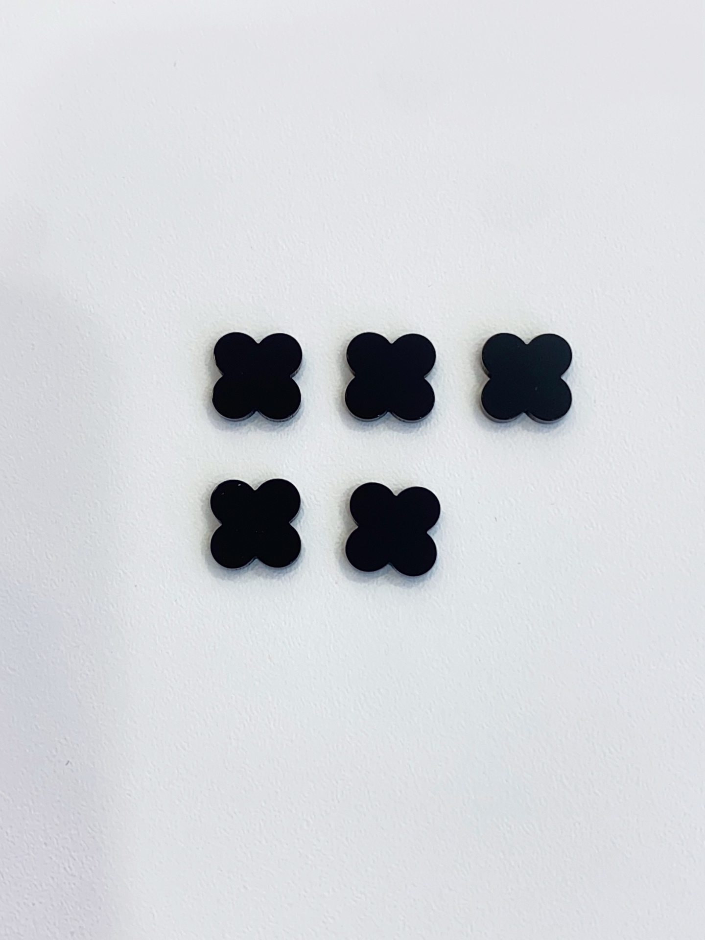 20mm Top Quality Natura White MOP Tiger Eye Turquoise blue Black Red Agate Lucky Four Leaf Clover Loose Bead for DIY Jewelry