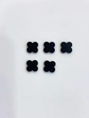 20mm Top Quality Natura White MOP Tiger Eye Turquoise blue Black Red Agate Lucky Four Leaf Clover Loose Bead for DIY Jewelry 2