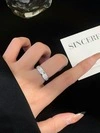 Emerald Cut Lab Grown Diamond Wedding Band 14K white gold Men Diamond Ring 7