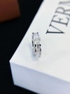Emerald Cut Lab Grown Diamond Wedding Band 14K white gold Men Diamond Ring 5
