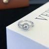 0.5ct Lab Created Diamond Engagement Ring Certificated Round 2 Layer creative design Wedding Ring for Women Girls 2