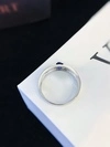 Personalized Lab Grown Gemstone Ring for Men PT950 White Gold Engagement Ring With Lab Sapphire 4