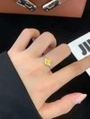 Classic Single Yellow Diamond Ring with Solitaire Setting Classic Single Yellow Diamond Ring 3