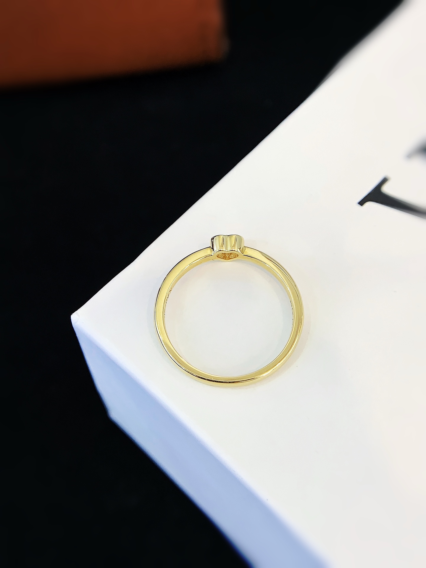 Fine Jewelry 18k Yellow Gold 0.2ct Heart Lab Grown Diamond Rings bubble style for Women engagement gift 5