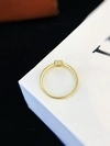 Fine Jewelry 18k Yellow Gold 0.2ct Heart Lab Grown Diamond Rings bubble style for Women engagement gift 5