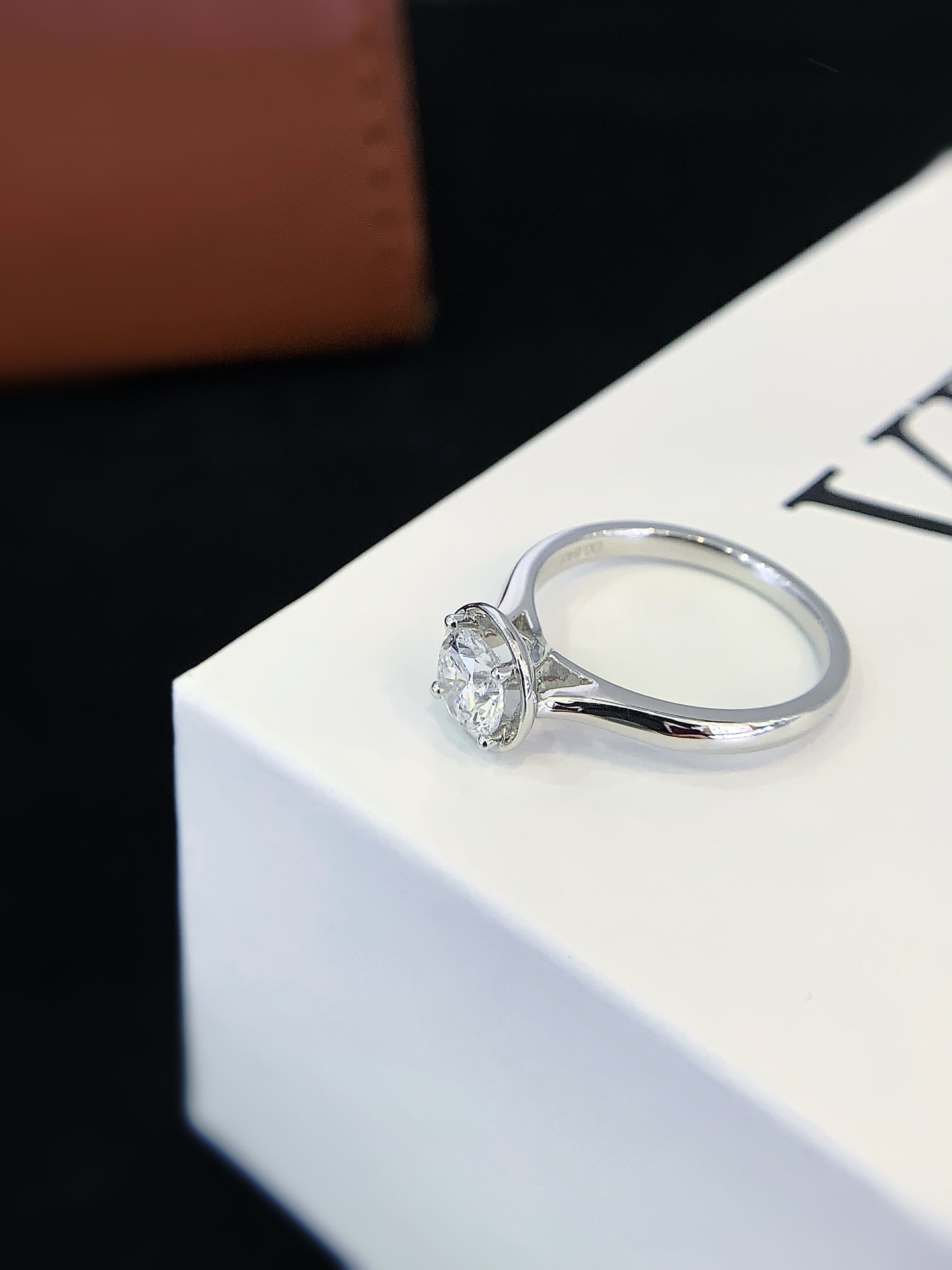 0.84 Carat Lab Diamond Engagement Ring,18K White Gold , DEF Color VVS Clarity, for Wedding Anniversary Promise Ring 6