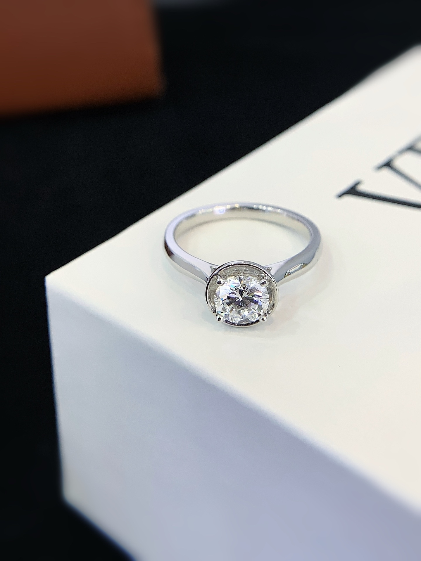 0.84 Carat Lab Diamond Engagement Ring,18K White Gold , DEF Color VVS Clarity, for Wedding Anniversary Promise Ring 5
