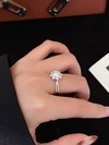 Flower Moissanite Engagement Rings for Women,18K Engagement Ring D Color VVS1 Wedding Bands Moissanite Halo Rings 1ct 4