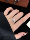 Custom Lab Diamond Engagement Rings CVD HTHP Vvs Lab Grown Diamond 14K Gold Pear Cut Solitaire Ring for Men Women 3