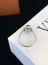 Brand New 925 Sterling Silver Lab Grown Ruby Rings for Women Vintage Engagement Rings for Her Gift Party Wedding Rings 5