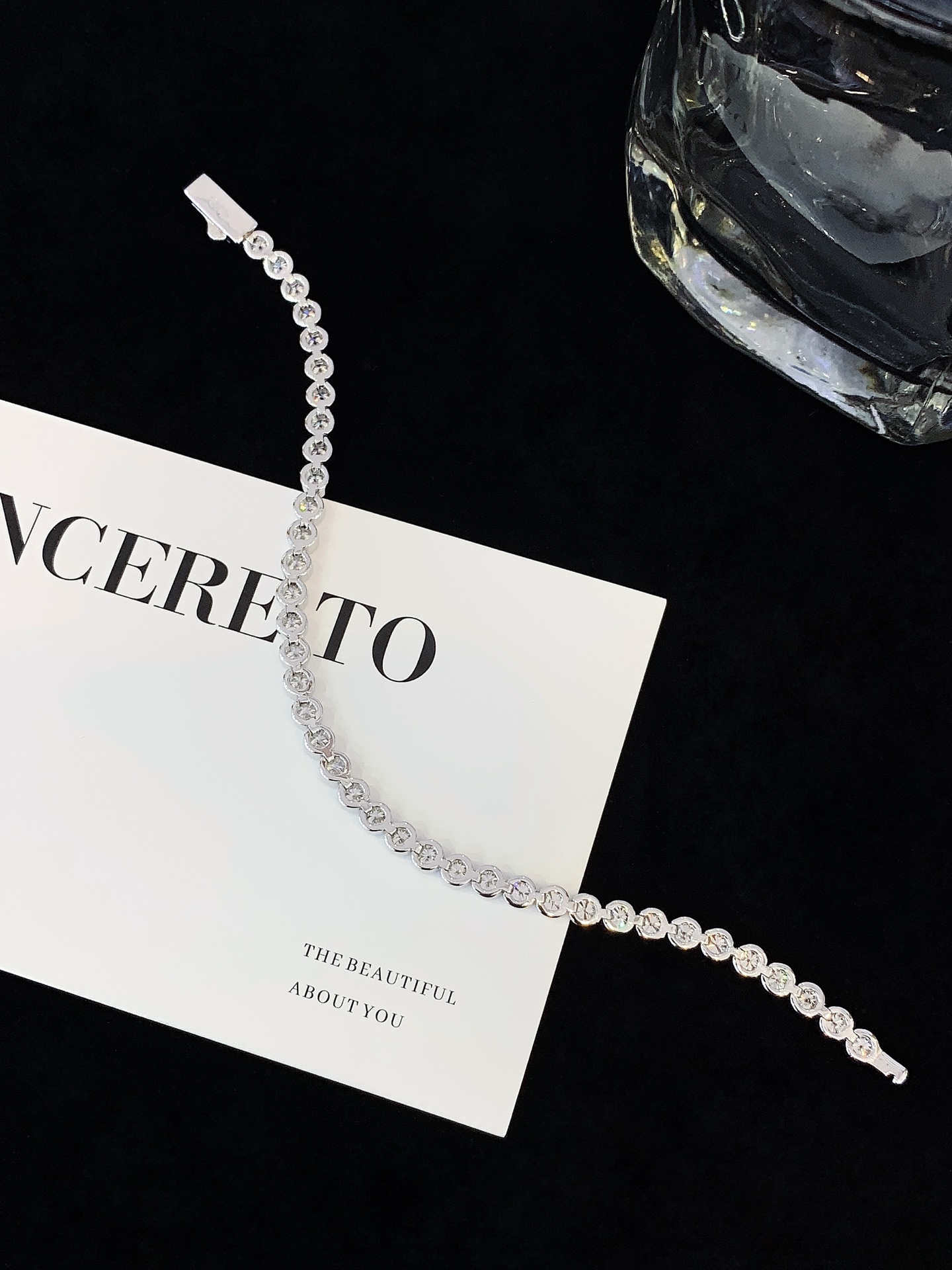 Wholesale 1mm 3mm Moissanite Tennis Chain 925 Sterling Silver Round Diamond Tennis Bracelet Hot Sale Women Men 6