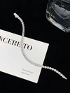 Wholesale 1mm 3mm Moissanite Tennis Chain 925 Sterling Silver Round Diamond Tennis Bracelet Hot Sale Women Men 6