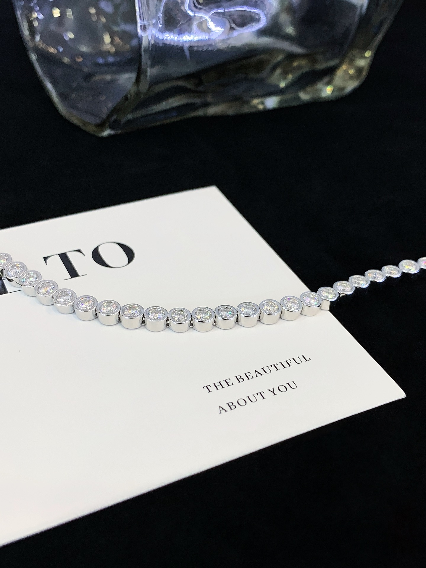 Wholesale 1mm 3mm Moissanite Tennis Chain 925 Sterling Silver Round Diamond Tennis Bracelet Hot Sale Women Men 5
