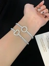 Fine Jewelry Iced Out 925 Sterling Silver Beaded Bracelet Tennis Bracelet 3mm 4mm 5mm Tennis Necklace 2