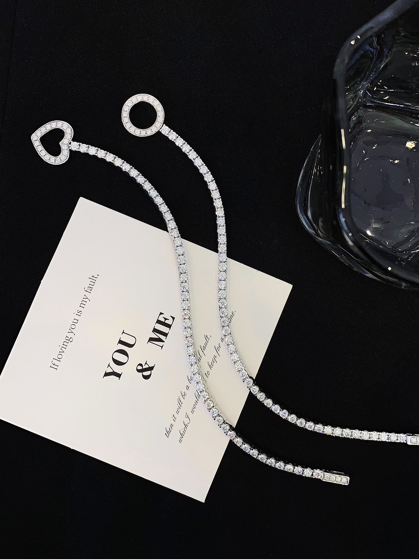 Fine Jewelry Iced Out 925 Sterling Silver Beaded Bracelet Tennis Bracelet 3mm 4mm 5mm Tennis Necklace 3