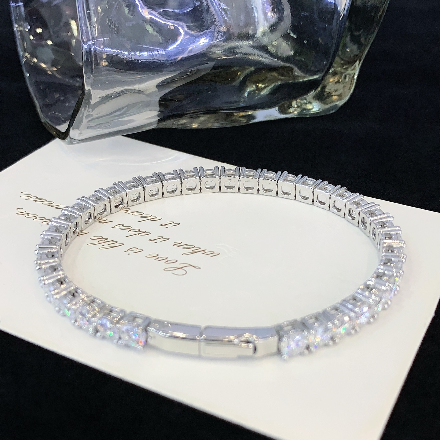 S925 Sterling Silver Hip Hop Jewelry 2mm 3mm 4mm 5mm 6.0mm VVS Moissanite Round Cut Tennis Bracelets with for Certificate 6