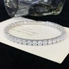S925 Sterling Silver Hip Hop Jewelry 2mm 3mm 4mm 5mm 6.0mm VVS Moissanite Round Cut Tennis Bracelets with for Certificate 3