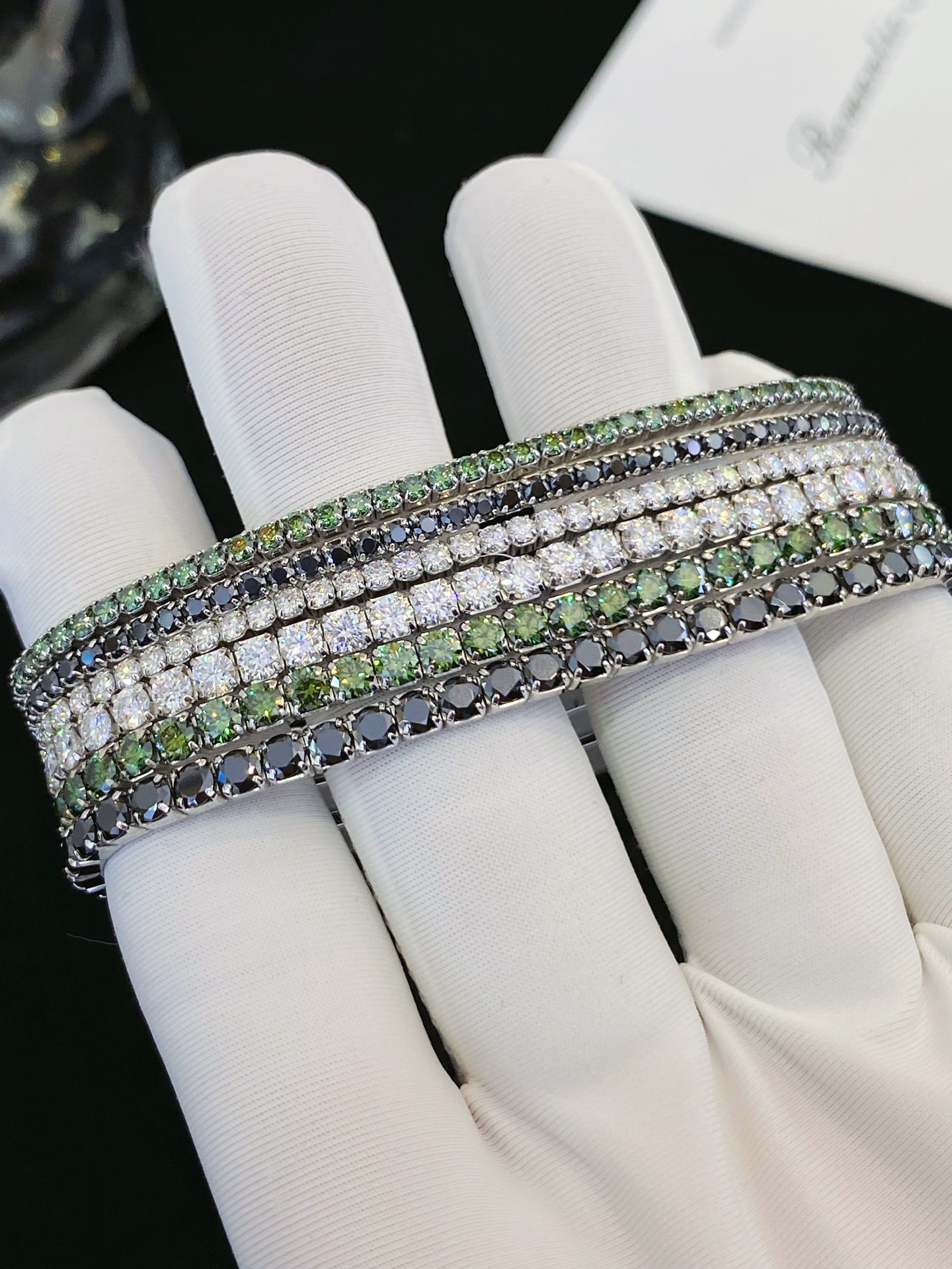 Wholesale Price Vvs Moissanite Diamond Full S925 Gold Plated Tennis Bracelet 2mm 3mm 4mm Black Green Moissanite Tennis Chain 7