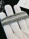 Wholesale Price Vvs Moissanite Diamond Full S925 Gold Plated Tennis Bracelet 2mm 3mm 4mm Black Green Moissanite Tennis Chain 7