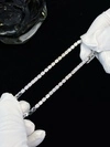 Wholesale Price Vvs Moissanite Diamond Full S925 Gold Plated Tennis Bracelet 2mm 3mm 4mm Black Green Moissanite Tennis Chain 5