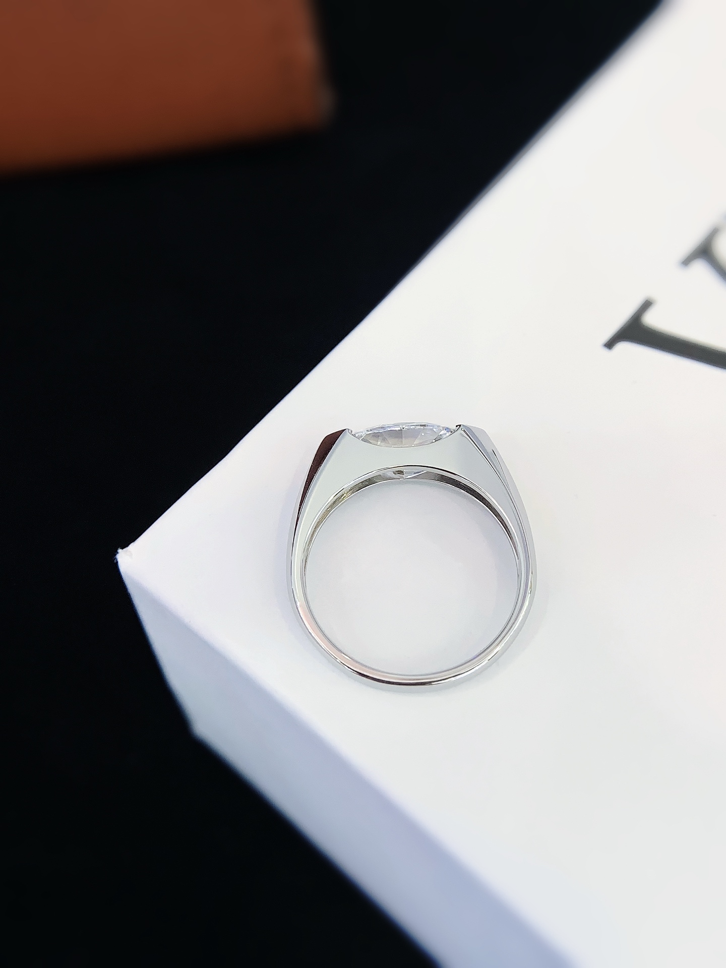 PT950 Marquise Cut Lab Grown Diamond Engagement Ring Solitaire Luxury Unisex Wedding Gift 5