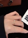 14K Solid Gold Custom Engagement Wedding Ring with Pear Cut Lab Diamonds Trendy Design for Women 3