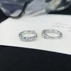 Cuff Huggies Earrings Pave Round Diamond 18k Gold Earrings 14K Gold Huggie Hoop Earrings 2