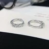 Cuff Huggies Earrings Pave Round Diamond 18k Gold Earrings 14K Gold Huggie Hoop Earrings 3