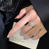 18K gold Halo ring Vintage Women Wedding Ring with 0.818ct Round  lab diamond Ring 3