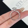 Custom 1.57 Carat Diamond Ring CVD Lab Diamond Fashion Engagement Wedding Ring 4