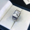 Lab Created Diamond Ring White Gold Squar Men Wedding Ring D Vvs Diamond big Size Engagment Ring for Male 4