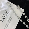 Factory OEM Custom Fashion Hiphop White Round Lab Diamonds Tennis Bracelet with 18K Gold Women Fine Jewelry 3