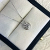 New Fashion 14K Lab Grown Diamond Round Pendent Necklace 4
