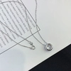 New Fashion 14K Lab Grown Diamond Round Pendent Necklace 2