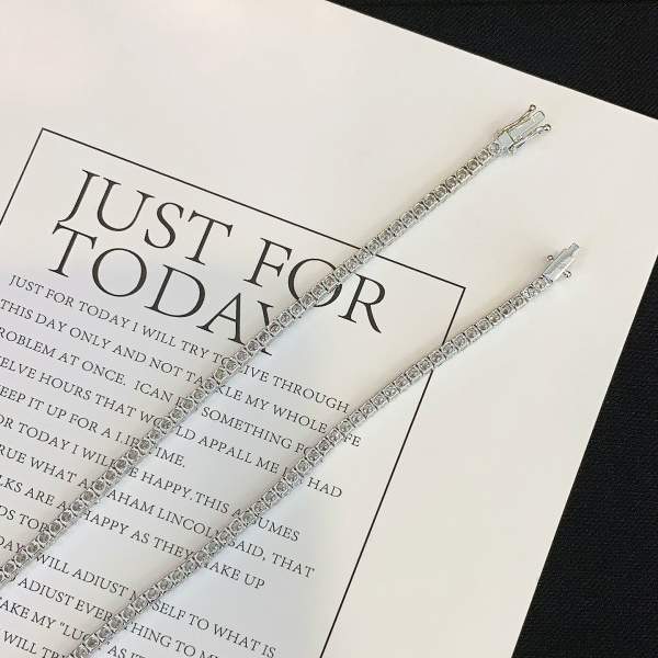 Fine Custom Choker Real Gold Lab Grown Diamond Necklaces Solid Gold Jewelry DEF Lab Diamond  Tennis Chain 5