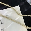 Fine Jewelry 14k yellow gold Iced out Chains Round Lab created Diamond  Clustered Bubble Shape Necklace 4